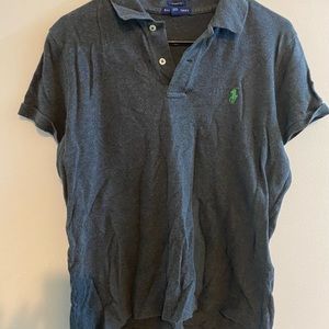 Dark gray Ralph Lauren classic fit polo size large